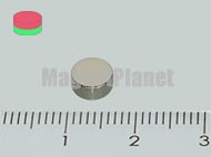 6x3 mm N45 NEODYM m�gnes korong