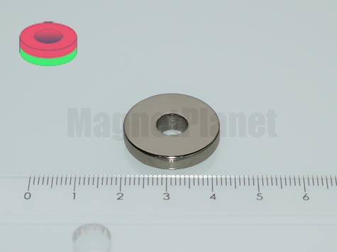 17x2,5/6 mm N42 NEODYM m�gnes gy�r�