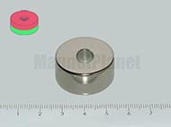 27x10/5 mm N38 NEODYM m�gnes gy�r�